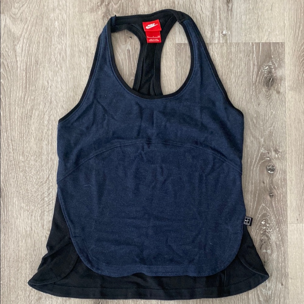 Nike Women’s Black and Navy Tank Top